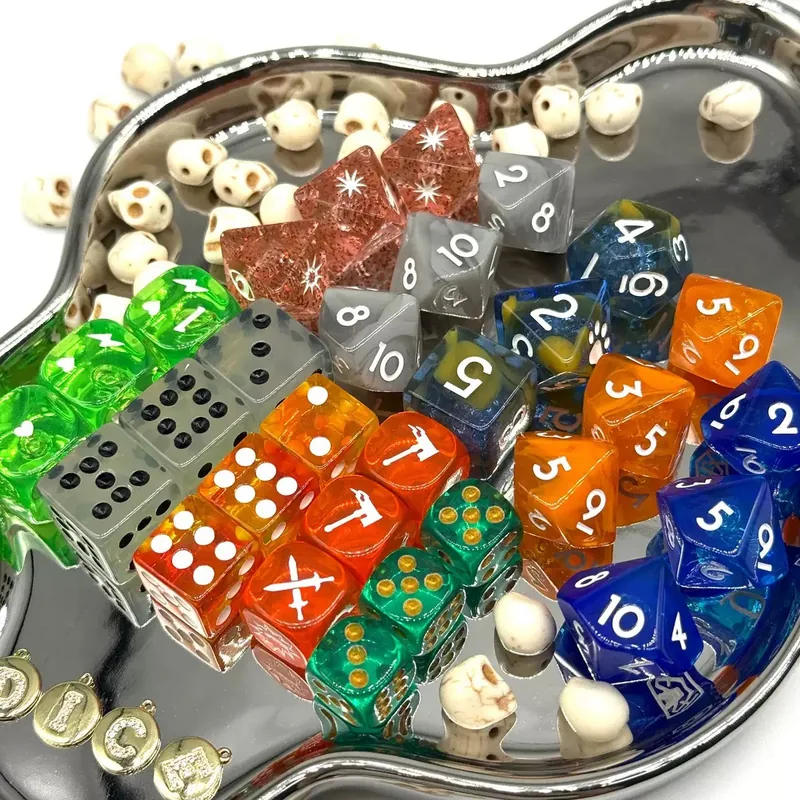 Custom D&D / RPG Dice Sets (7-Piece)